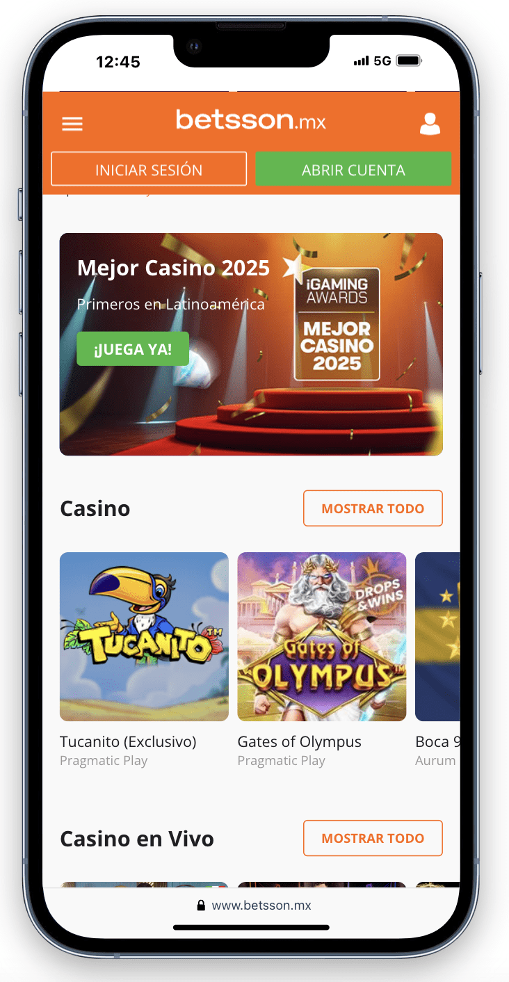 Betsson app para México