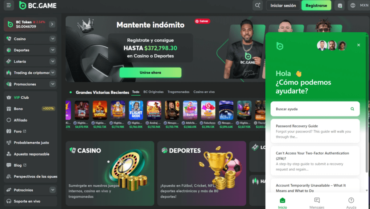 Cómo funciona el código promocional BC Game