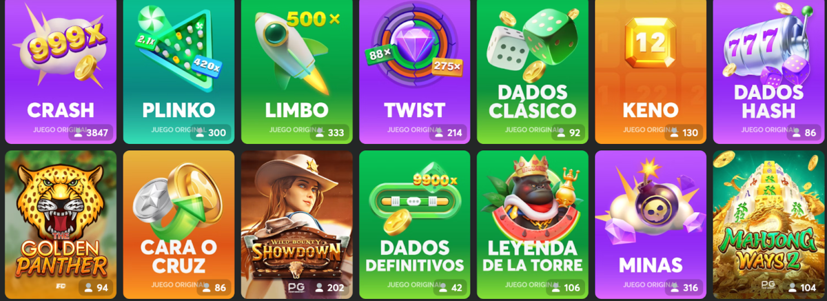 Juegos más populares de BC Game casino