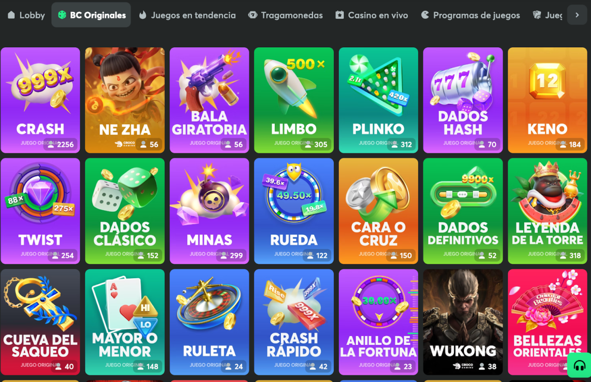 bcgames Juegos exclusivos